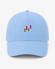 Ricamo Personalizzato - Cappellino Ricamato Unisex Da Baseball Regolabile – Design Candlestick pattern-Biiply