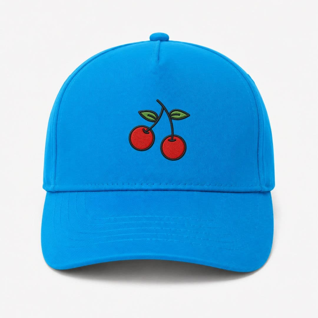 Ricamo Personalizzato - Cappellino Ricamato Unisex Da Baseball Regolabile – Design Ciliegie-Biiply
