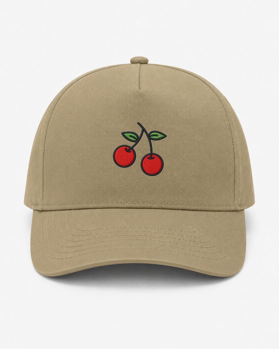 Ricamo Personalizzato - Cappellino Ricamato Unisex Da Baseball Regolabile – Design Ciliegie-Biiply