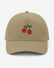 Ricamo Personalizzato - Cappellino Ricamato Unisex Da Baseball Regolabile – Design Ciliegie-Biiply