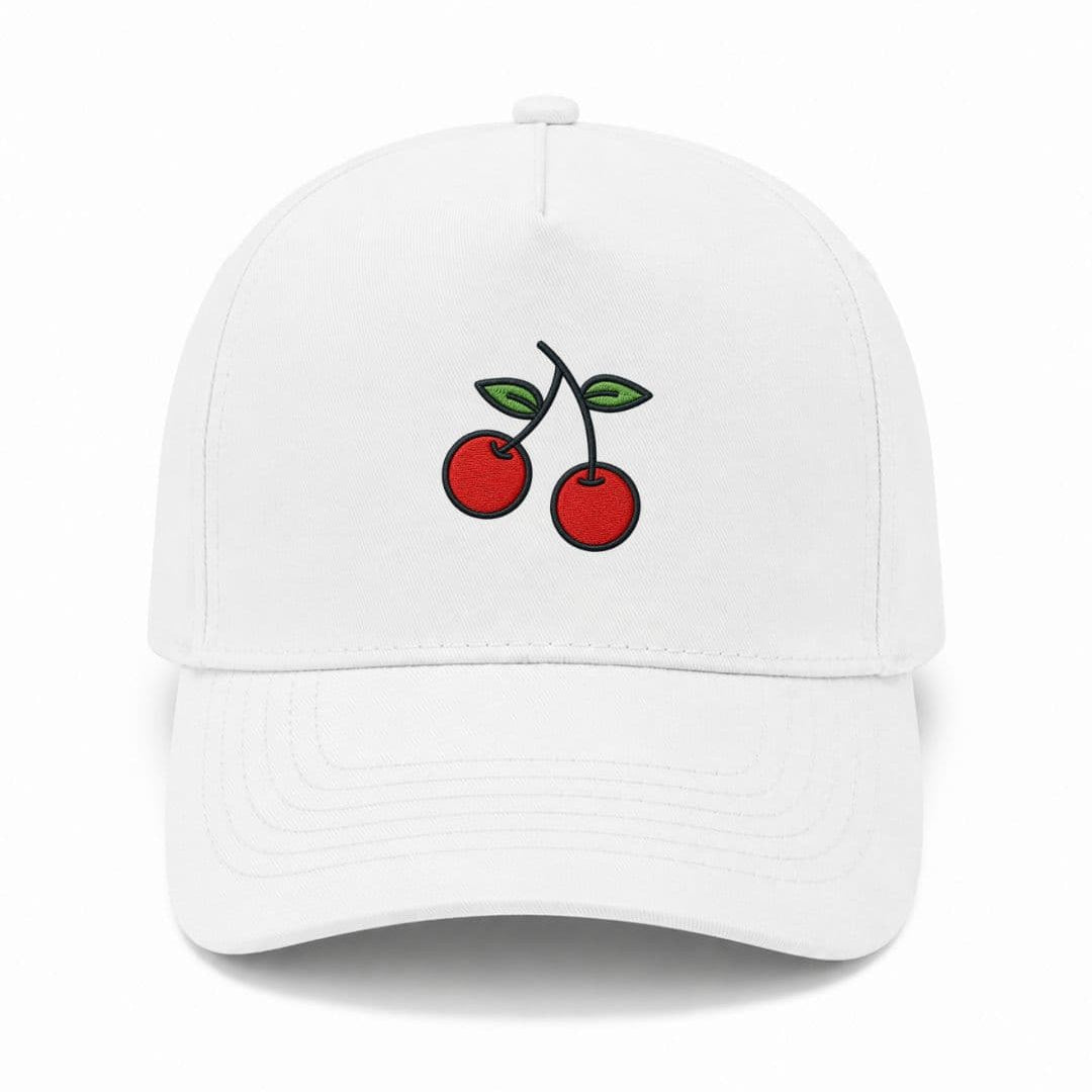 Ricamo Personalizzato - Cappellino Ricamato Unisex Da Baseball Regolabile – Design Ciliegie-Biiply