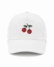 Ricamo Personalizzato - Cappellino Ricamato Unisex Da Baseball Regolabile – Design Ciliegie-Biiply