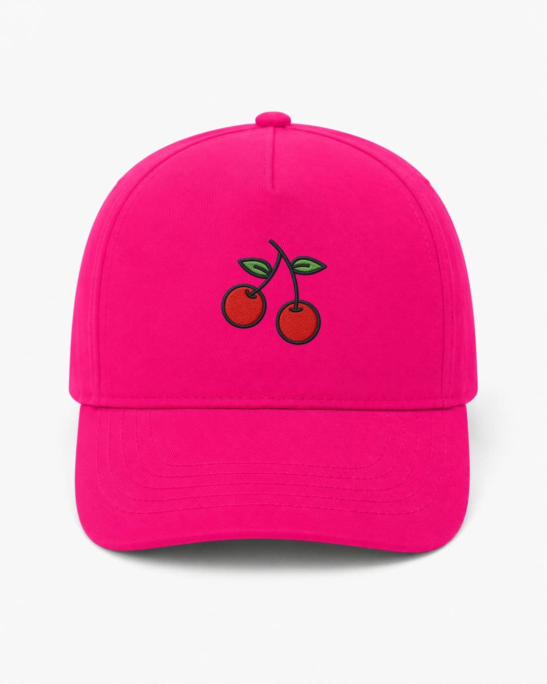 Ricamo Personalizzato - Cappellino Ricamato Unisex Da Baseball Regolabile – Design Ciliegie-Biiply