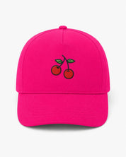Ricamo Personalizzato - Cappellino Ricamato Unisex Da Baseball Regolabile – Design Ciliegie-Biiply