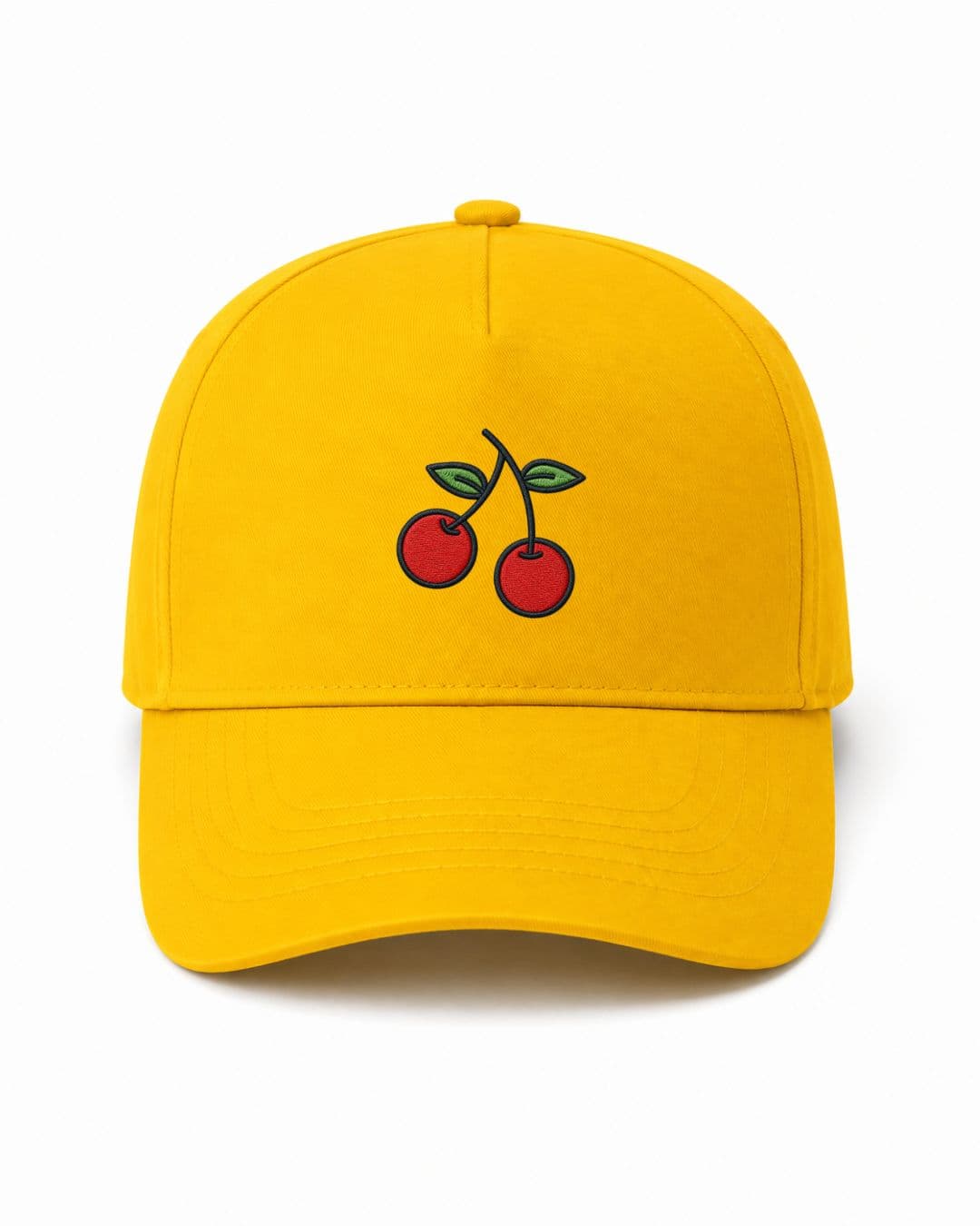 Ricamo Personalizzato - Cappellino Ricamato Unisex Da Baseball Regolabile – Design Ciliegie-Biiply