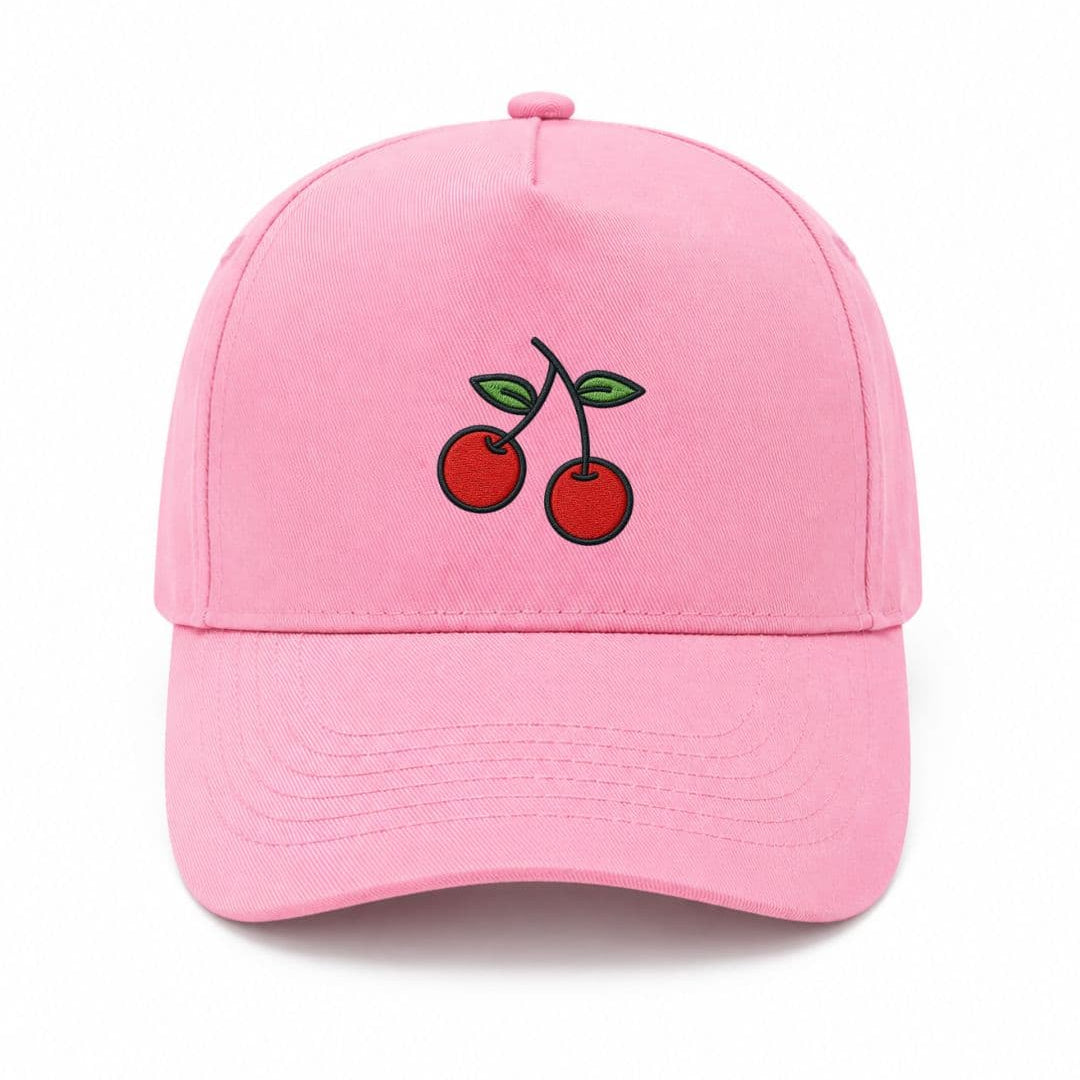 Ricamo Personalizzato - Cappellino Ricamato Unisex Da Baseball Regolabile – Design Ciliegie-Biiply