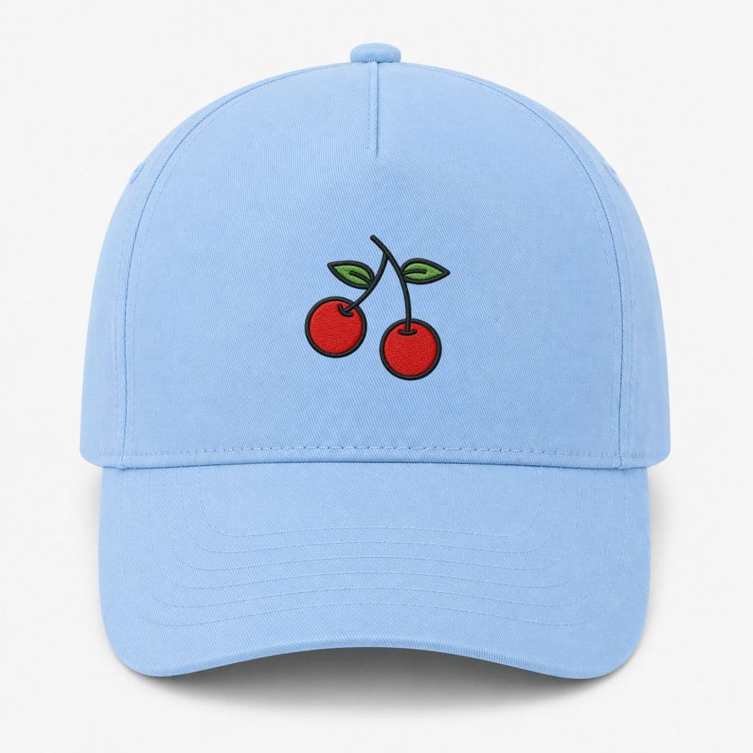 Ricamo Personalizzato - Cappellino Ricamato Unisex Da Baseball Regolabile – Design Ciliegie-Biiply