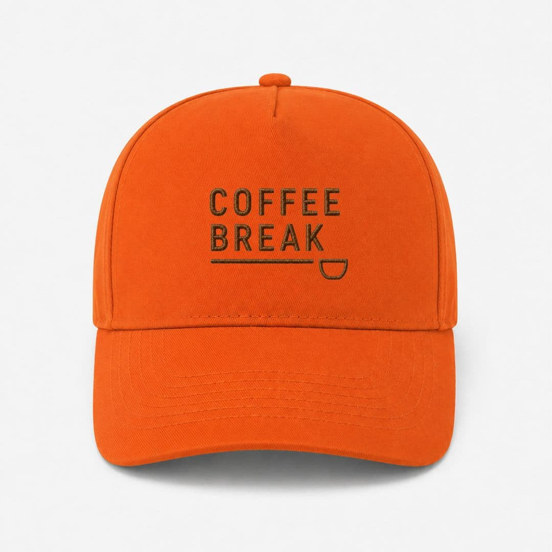 Ricamo Personalizzato - Cappellino Ricamato Unisex Da Baseball Regolabile – Design Coffee Break-Biiply