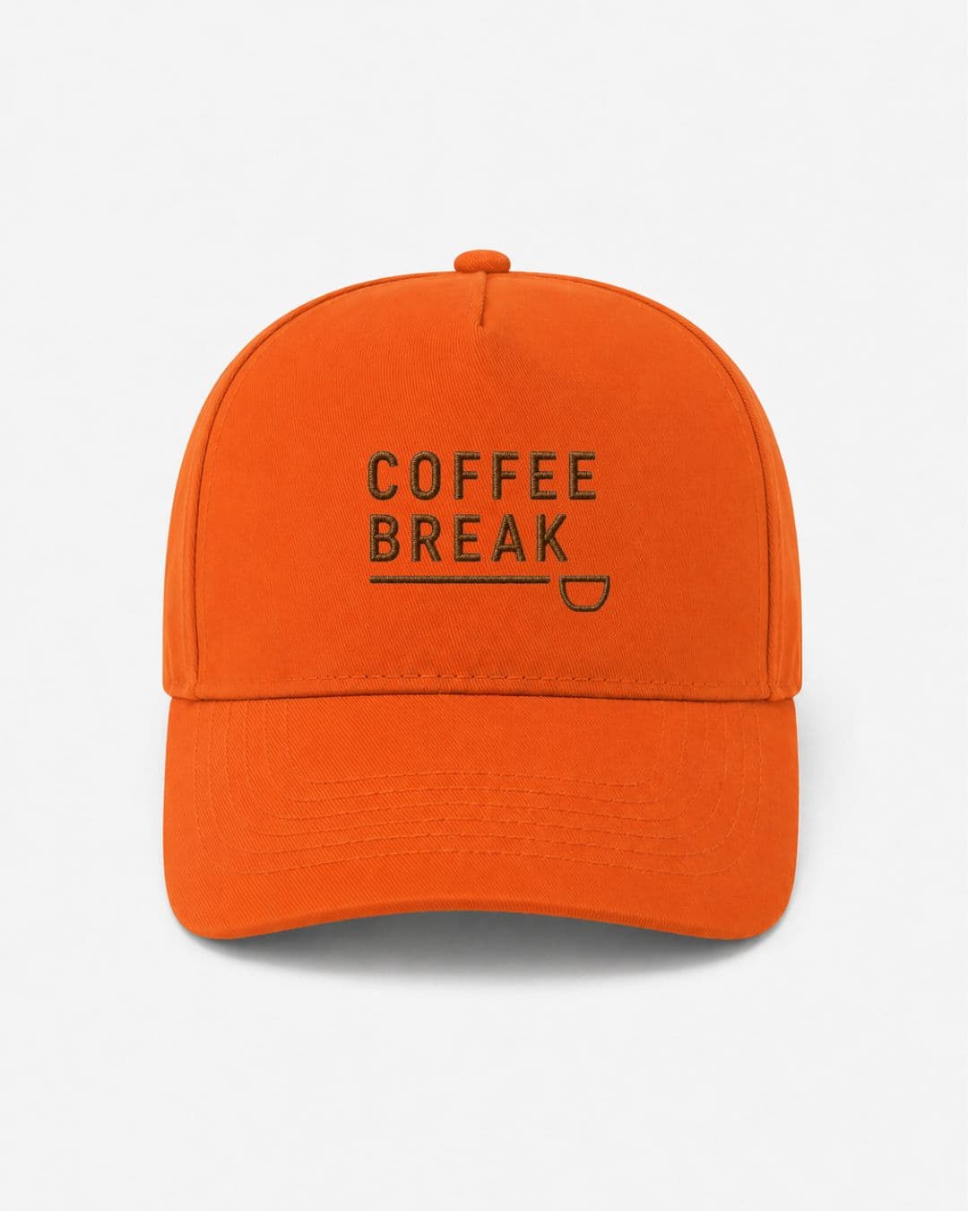 Ricamo Personalizzato - Cappellino Ricamato Unisex Da Baseball Regolabile – Design Coffee Break-Biiply