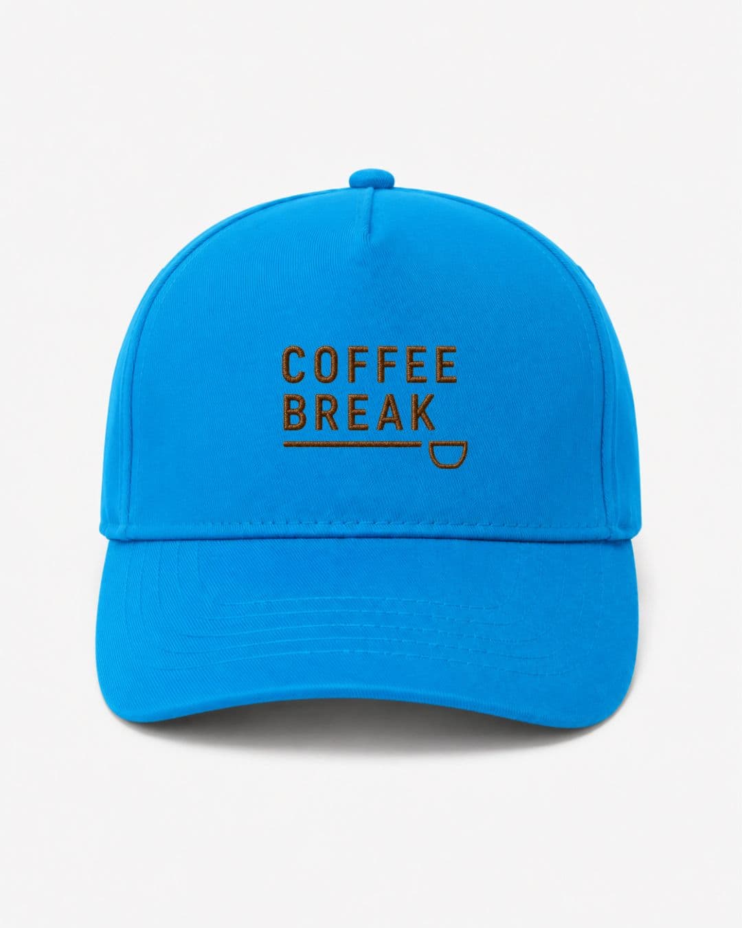 Ricamo Personalizzato - Cappellino Ricamato Unisex Da Baseball Regolabile – Design Coffee Break-Biiply