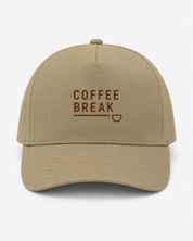 Ricamo Personalizzato - Cappellino Ricamato Unisex Da Baseball Regolabile – Design Coffee Break-Biiply