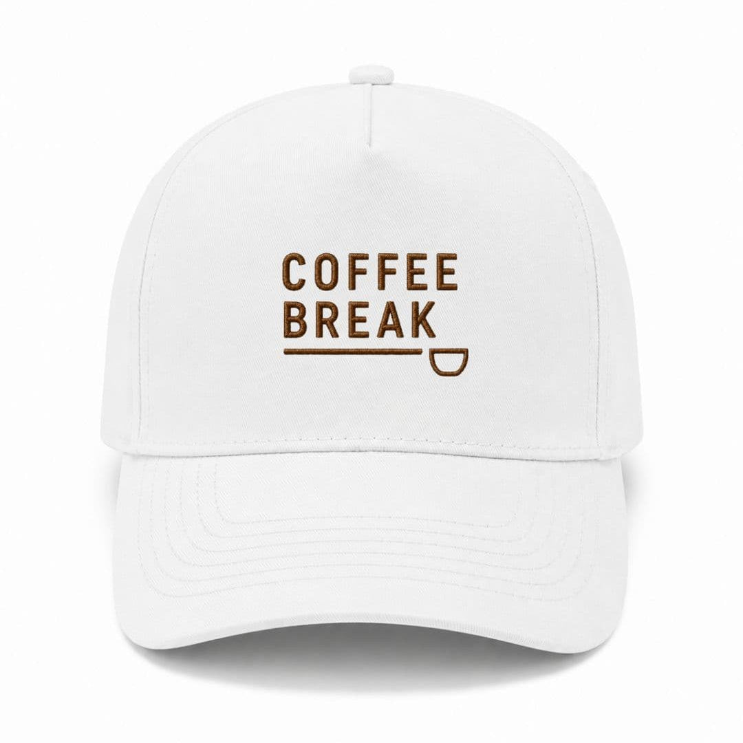 Ricamo Personalizzato - Cappellino Ricamato Unisex Da Baseball Regolabile – Design Coffee Break-Biiply