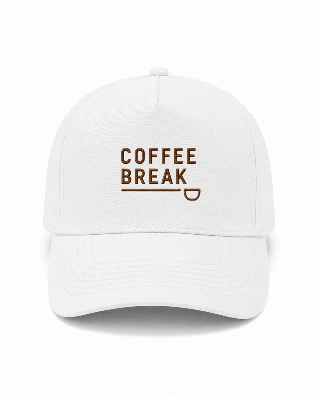 Ricamo Personalizzato - Cappellino Ricamato Unisex Da Baseball Regolabile – Design Coffee Break-Biiply