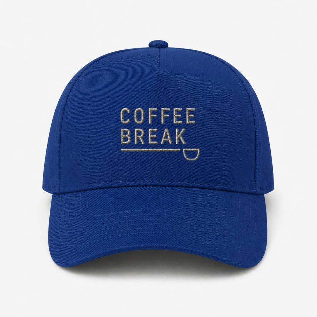 Ricamo Personalizzato - Cappellino Ricamato Unisex Da Baseball Regolabile – Design Coffee Break-Biiply