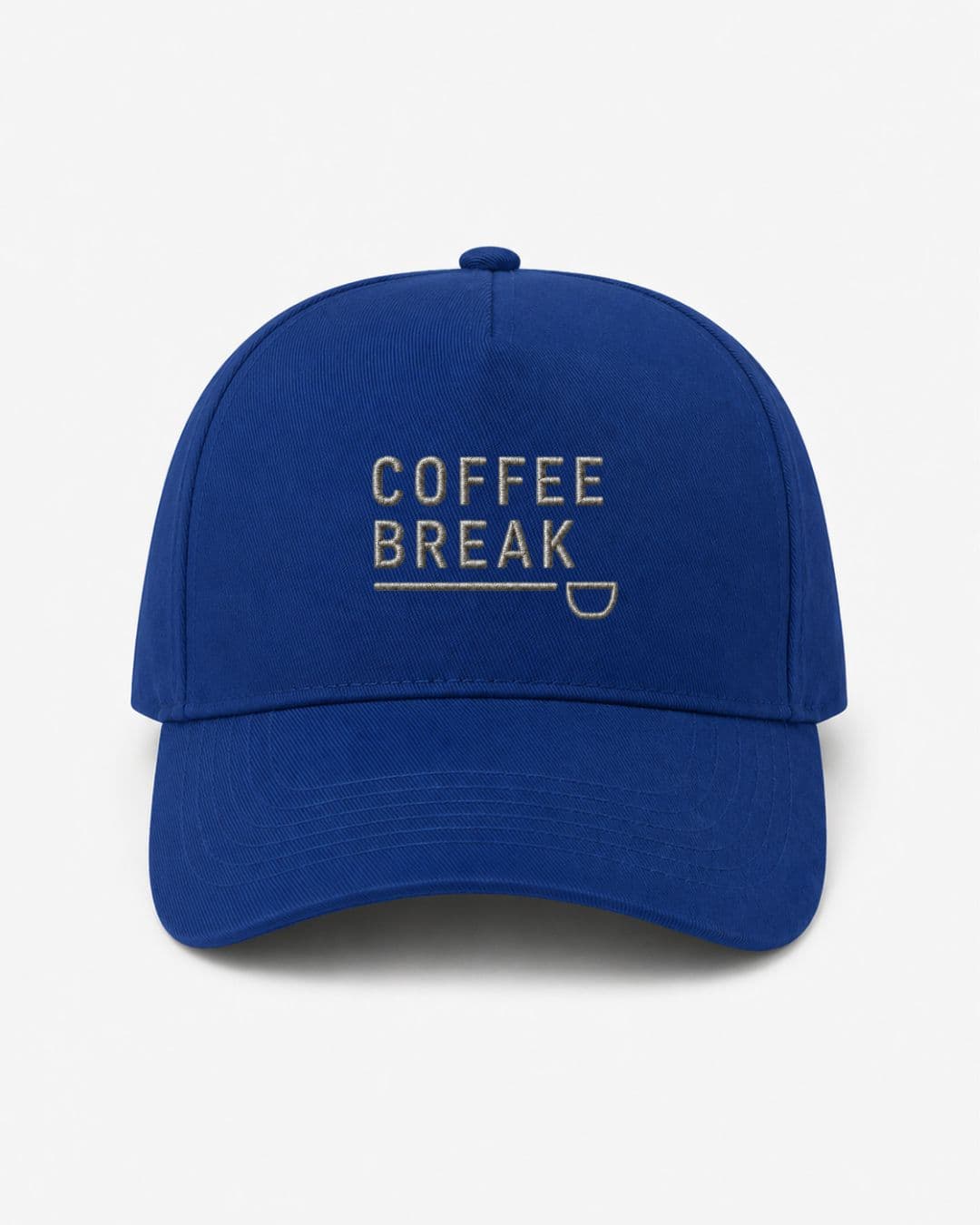 Ricamo Personalizzato - Cappellino Ricamato Unisex Da Baseball Regolabile – Design Coffee Break-Biiply
