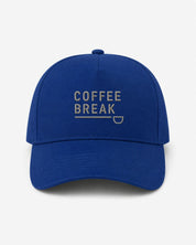 Ricamo Personalizzato - Cappellino Ricamato Unisex Da Baseball Regolabile – Design Coffee Break-Biiply
