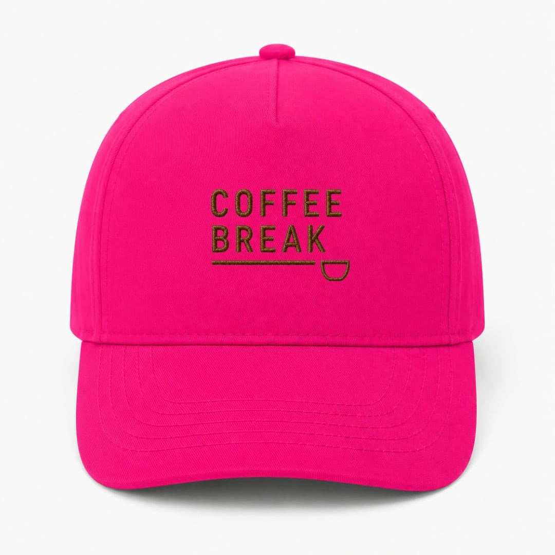 Ricamo Personalizzato - Cappellino Ricamato Unisex Da Baseball Regolabile – Design Coffee Break-Biiply