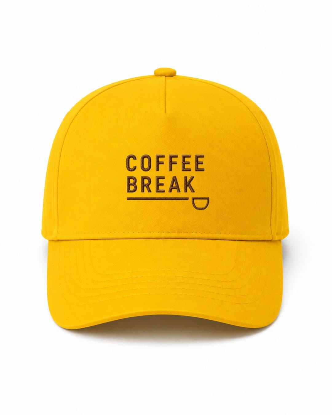 Ricamo Personalizzato - Cappellino Ricamato Unisex Da Baseball Regolabile – Design Coffee Break-Biiply