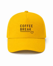 Ricamo Personalizzato - Cappellino Ricamato Unisex Da Baseball Regolabile – Design Coffee Break-Biiply