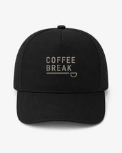 Ricamo Personalizzato - Cappellino Ricamato Unisex Da Baseball Regolabile – Design Coffee Break-Biiply