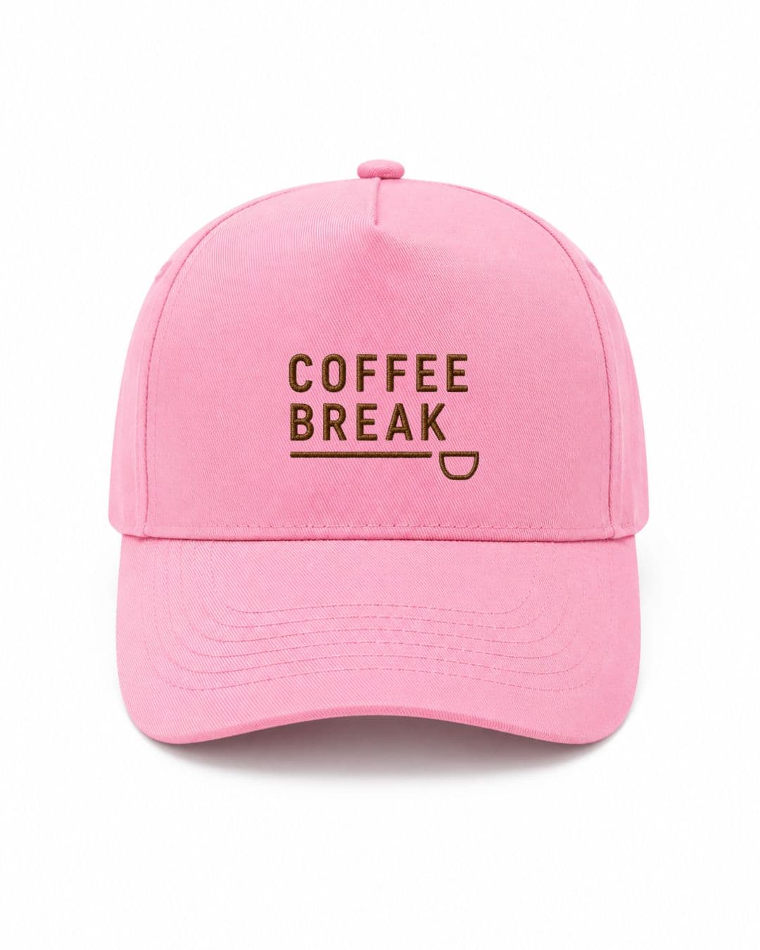 Ricamo Personalizzato - Cappellino Ricamato Unisex Da Baseball Regolabile – Design Coffee Break-Biiply