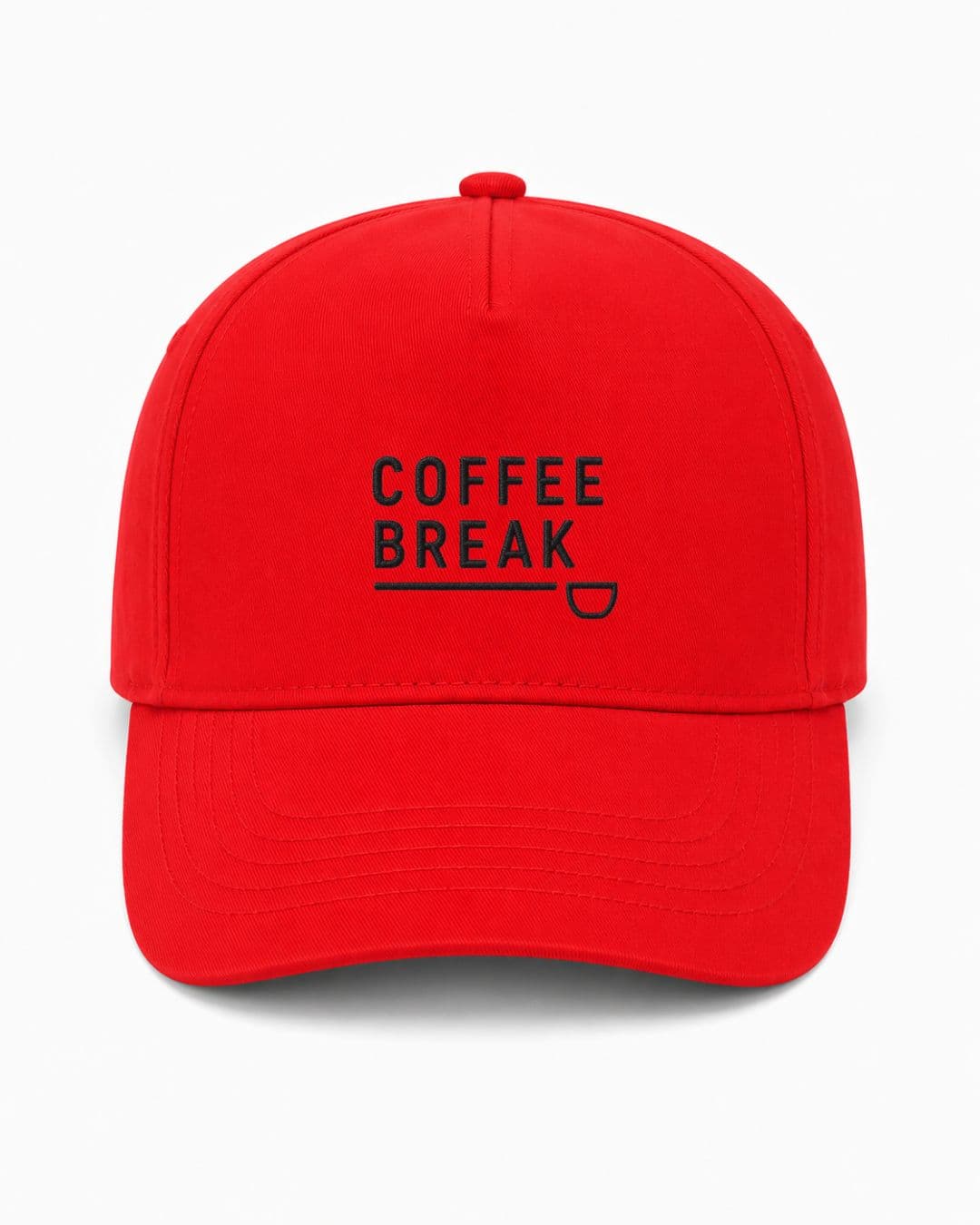 Ricamo Personalizzato - Cappellino Ricamato Unisex Da Baseball Regolabile – Design Coffee Break-Biiply