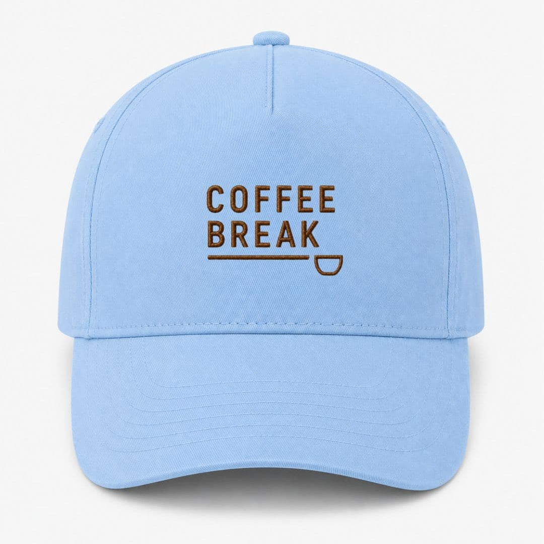 Ricamo Personalizzato - Cappellino Ricamato Unisex Da Baseball Regolabile – Design Coffee Break-Biiply