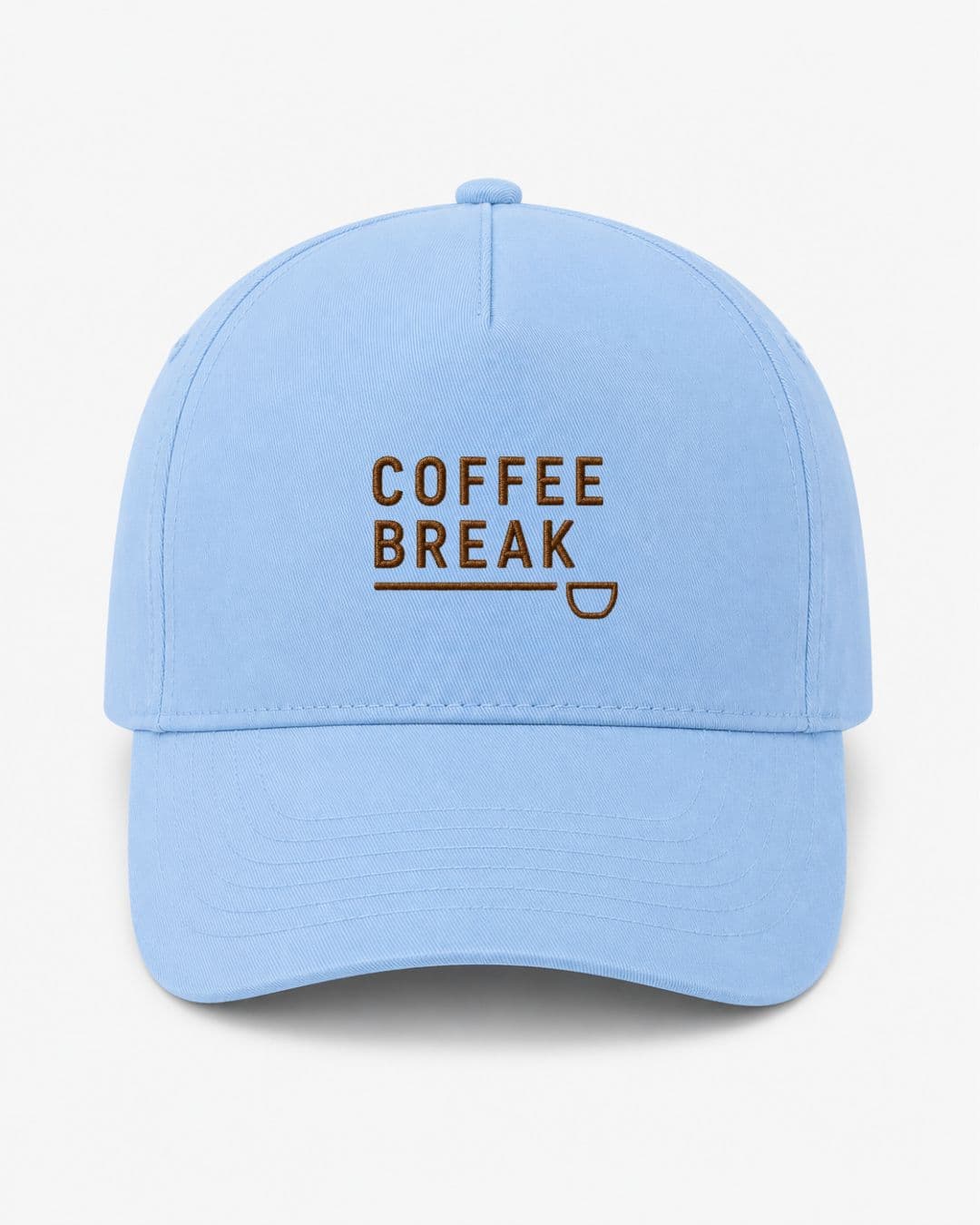 Ricamo Personalizzato - Cappellino Ricamato Unisex Da Baseball Regolabile – Design Coffee Break-Biiply
