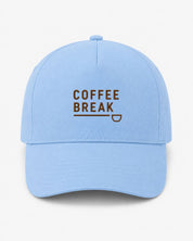 Ricamo Personalizzato - Cappellino Ricamato Unisex Da Baseball Regolabile – Design Coffee Break-Biiply
