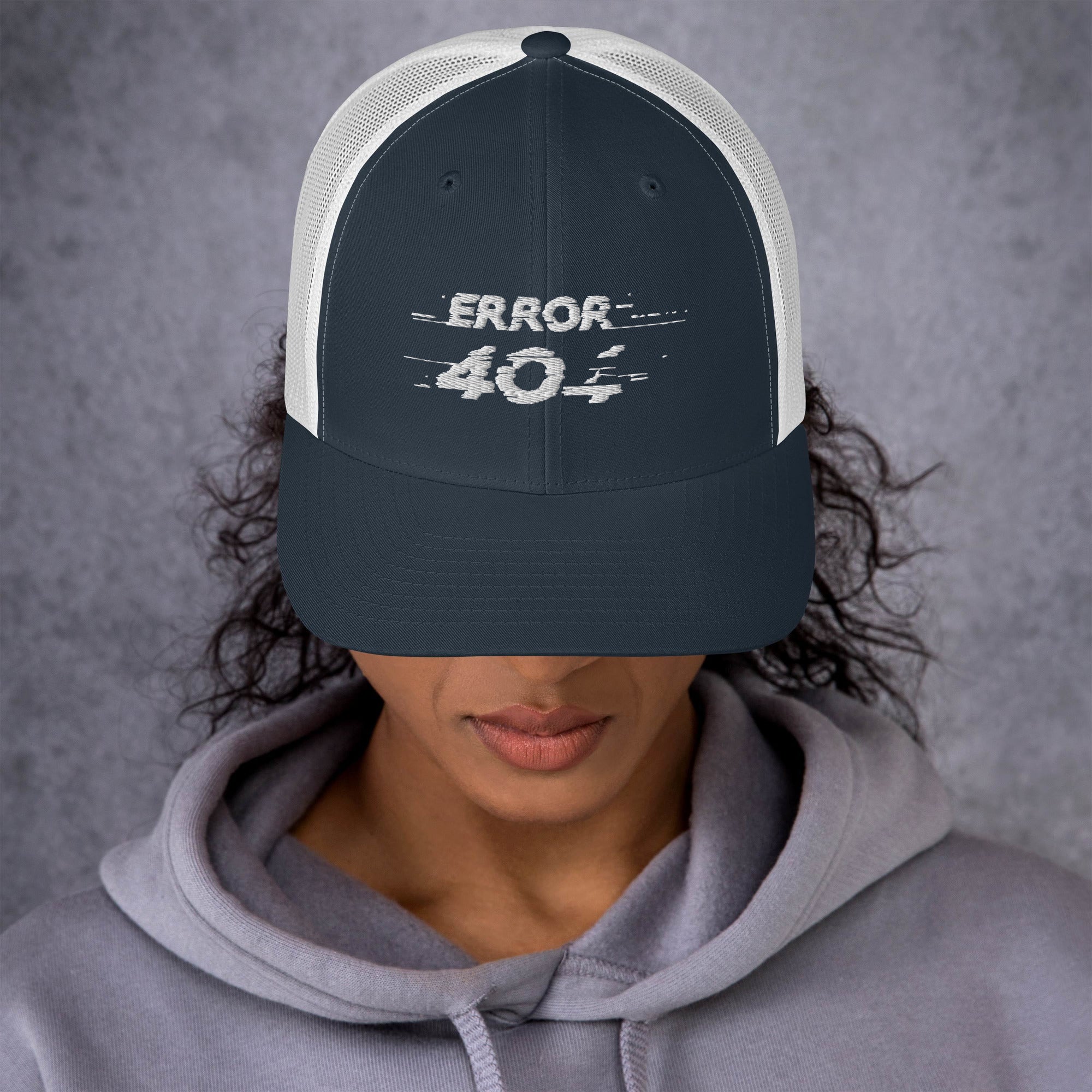 Ricamo Personalizzato - Cappellino Ricamato Unisex Da Baseball Regolabile – Design Error 404-Biiply