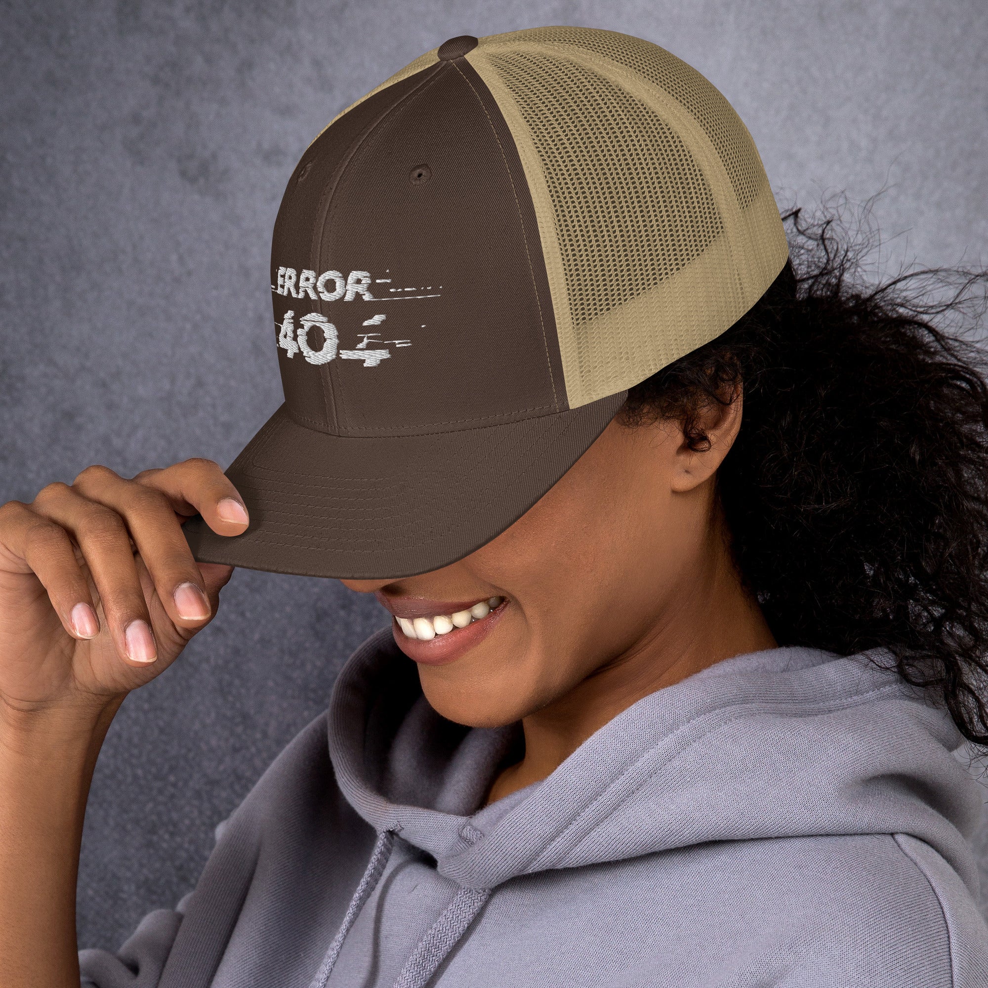 Ricamo Personalizzato - Cappellino Ricamato Unisex Da Baseball Regolabile – Design Error 404-Biiply