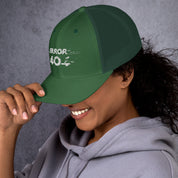 Ricamo Personalizzato - Cappellino Ricamato Unisex Da Baseball Regolabile – Design Error 404-Biiply