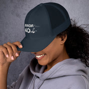 Ricamo Personalizzato - Cappellino Ricamato Unisex Da Baseball Regolabile – Design Error 404-Biiply