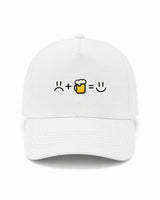 Cappellino Ricamato Unisex Da Baseball Regolabile – Design Faccia triste + Birra uguale faccia Felice