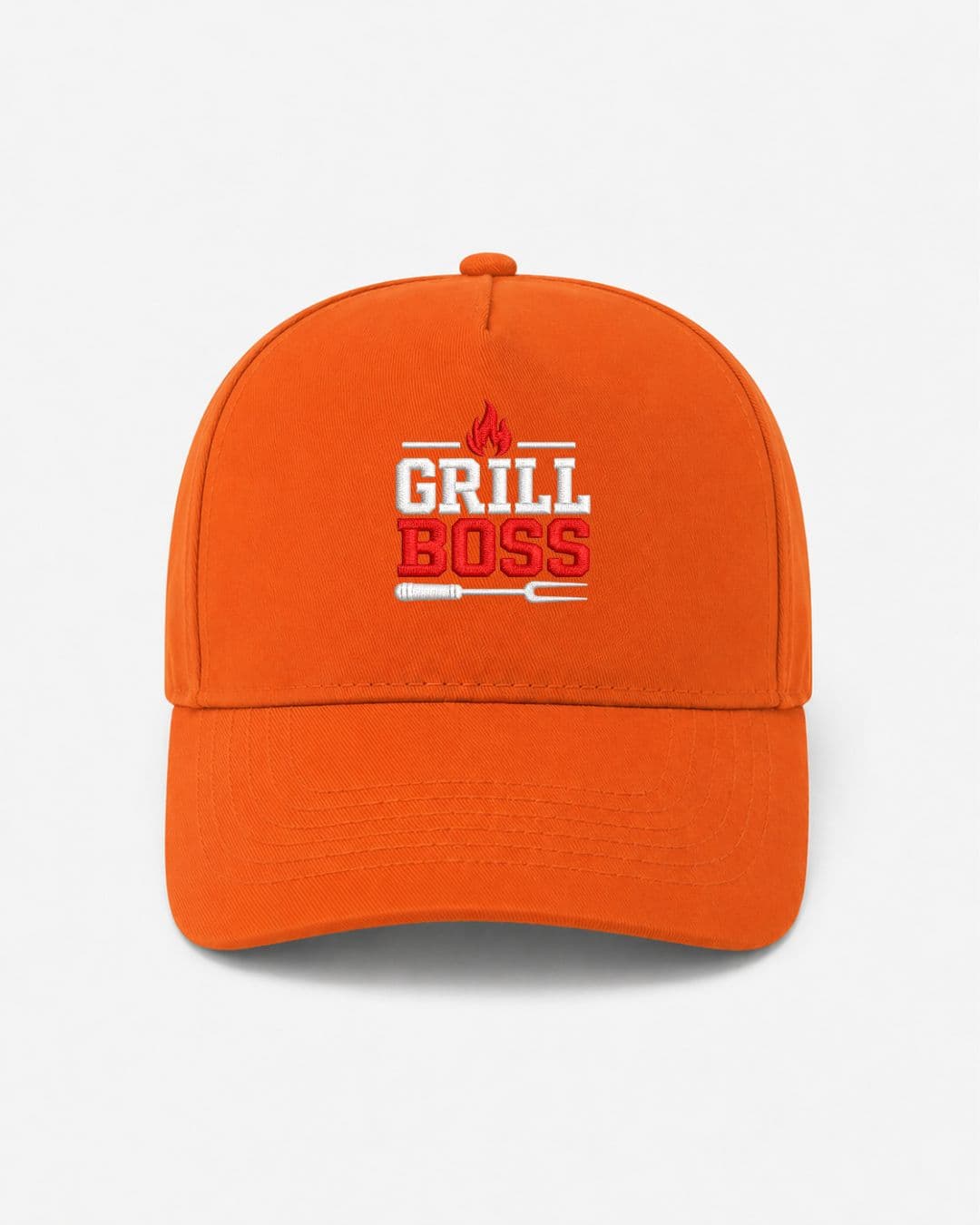 Ricamo Personalizzato - Cappellino Ricamato Unisex Da Baseball Regolabile – Design Grill Boss-Biiply