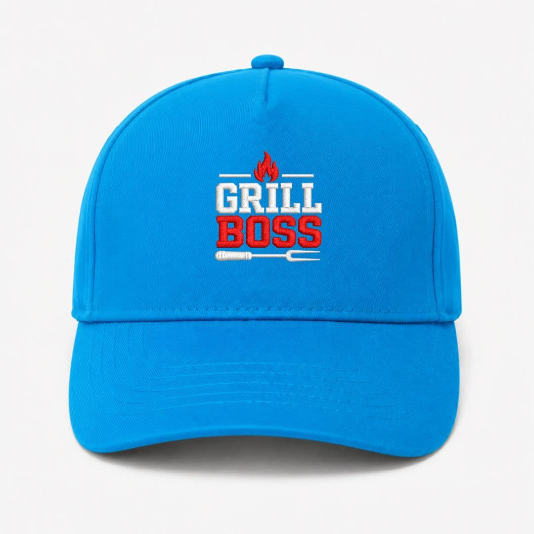 Ricamo Personalizzato - Cappellino Ricamato Unisex Da Baseball Regolabile – Design Grill Boss-Biiply