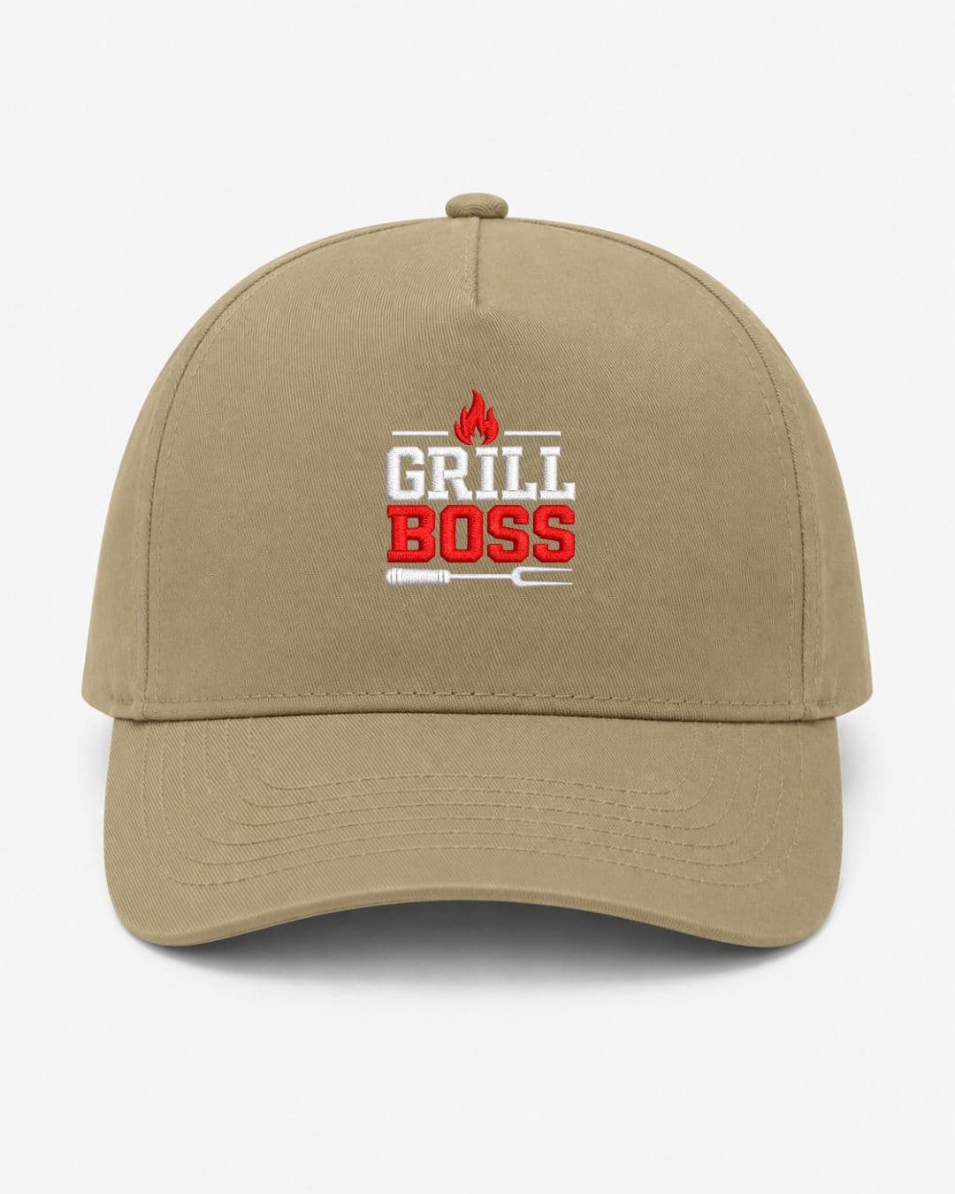 Ricamo Personalizzato - Cappellino Ricamato Unisex Da Baseball Regolabile – Design Grill Boss-Biiply