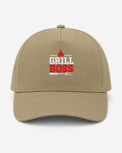 Ricamo Personalizzato - Cappellino Ricamato Unisex Da Baseball Regolabile – Design Grill Boss-Biiply