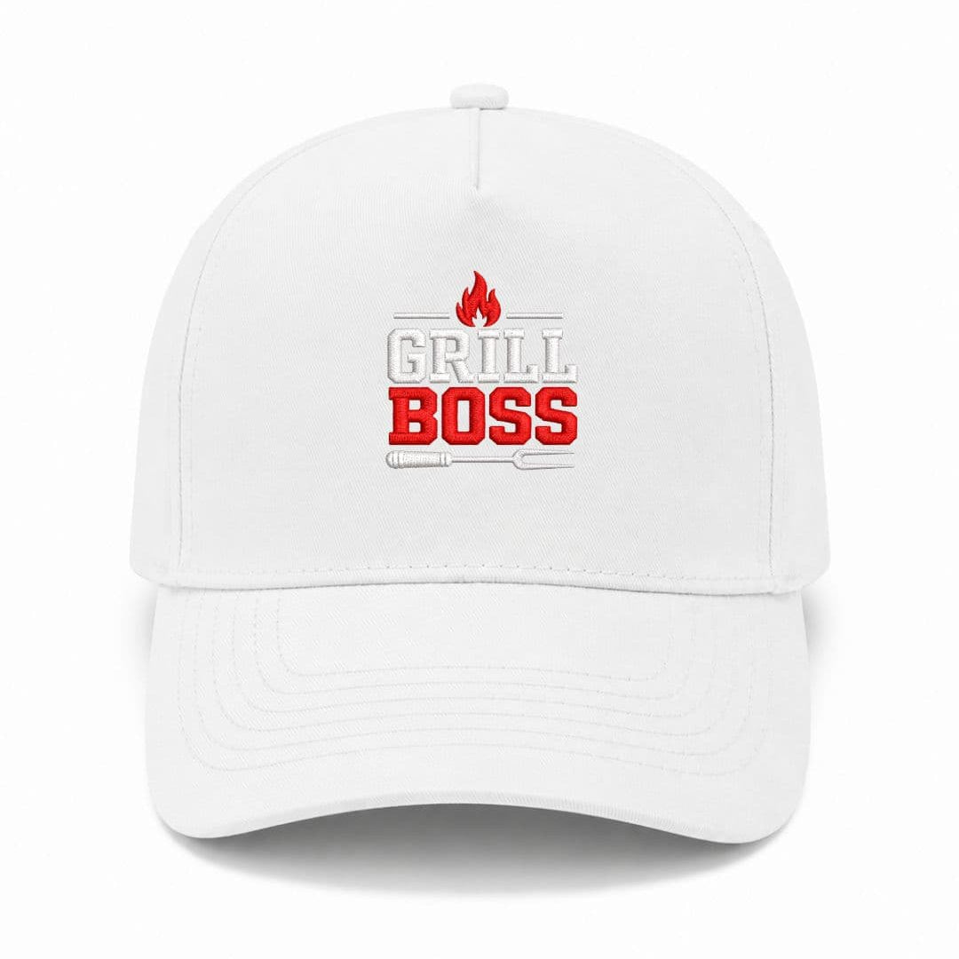 Ricamo Personalizzato - Cappellino Ricamato Unisex Da Baseball Regolabile – Design Grill Boss-Biiply