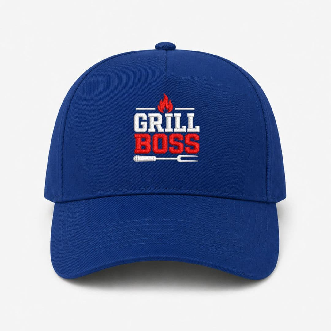 Ricamo Personalizzato - Cappellino Ricamato Unisex Da Baseball Regolabile – Design Grill Boss-Biiply