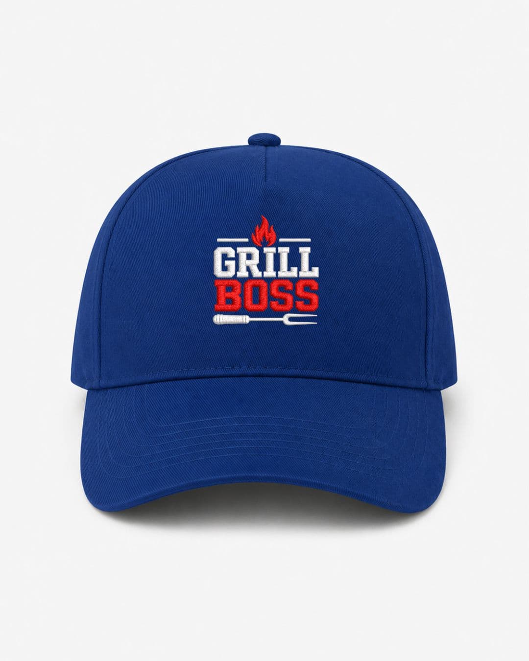 Ricamo Personalizzato - Cappellino Ricamato Unisex Da Baseball Regolabile – Design Grill Boss-Biiply