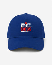 Ricamo Personalizzato - Cappellino Ricamato Unisex Da Baseball Regolabile – Design Grill Boss-Biiply