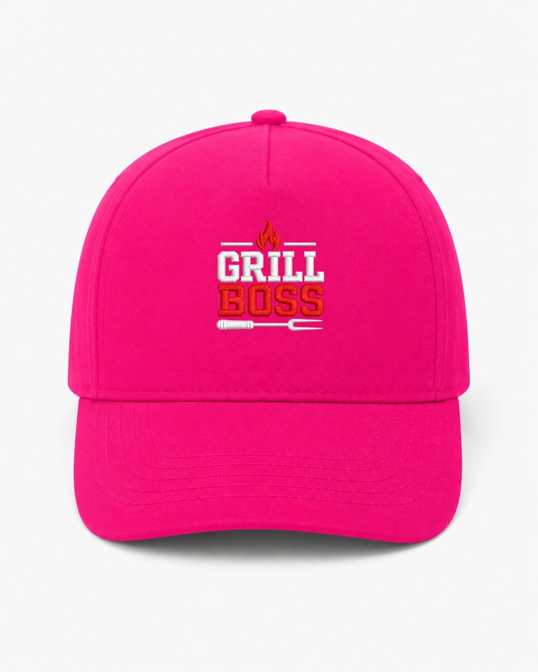 Ricamo Personalizzato - Cappellino Ricamato Unisex Da Baseball Regolabile – Design Grill Boss-Biiply