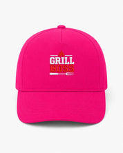 Ricamo Personalizzato - Cappellino Ricamato Unisex Da Baseball Regolabile – Design Grill Boss-Biiply
