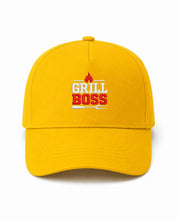 Ricamo Personalizzato - Cappellino Ricamato Unisex Da Baseball Regolabile – Design Grill Boss-Biiply