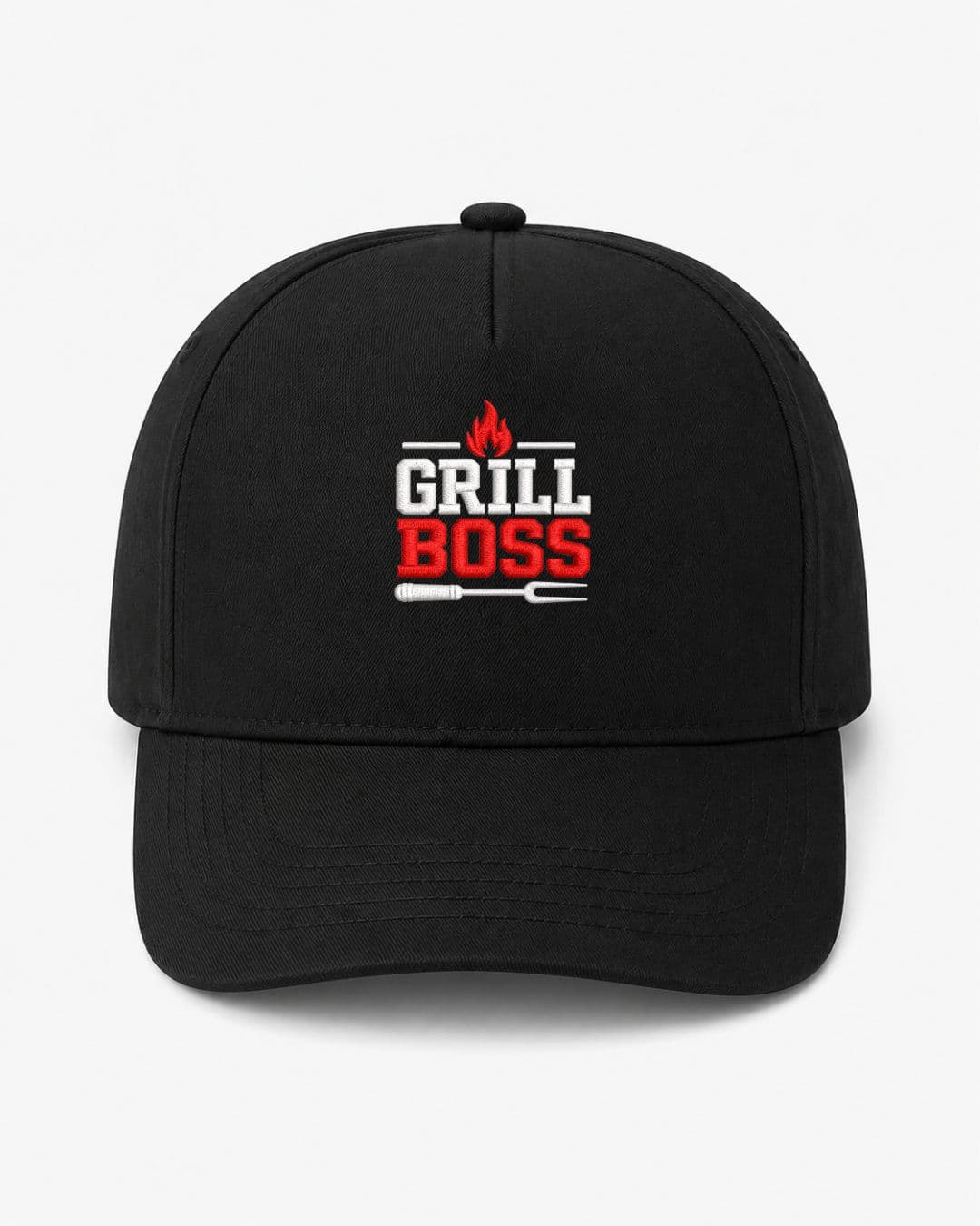 Ricamo Personalizzato - Cappellino Ricamato Unisex Da Baseball Regolabile – Design Grill Boss-Biiply