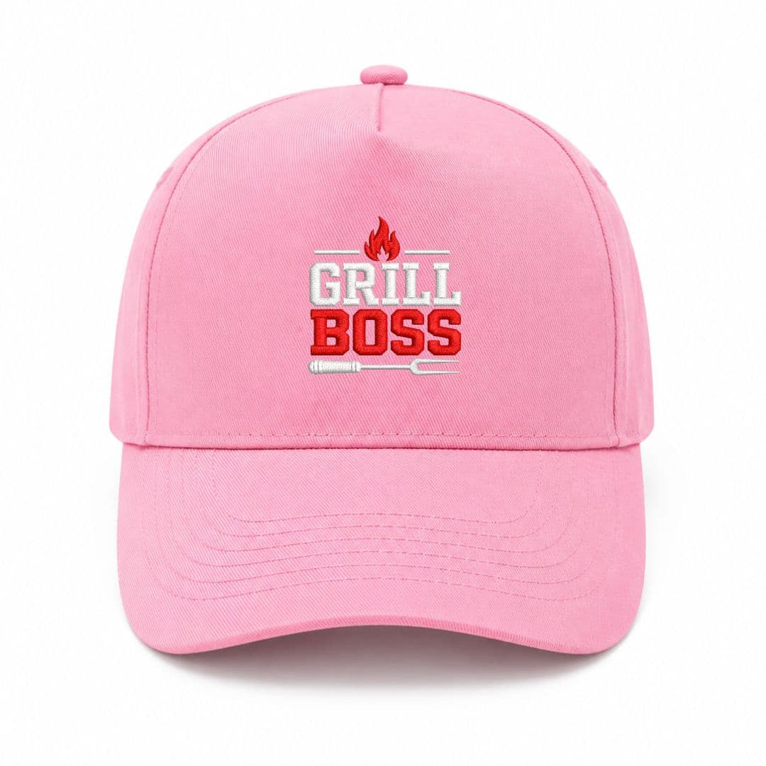 Ricamo Personalizzato - Cappellino Ricamato Unisex Da Baseball Regolabile – Design Grill Boss-Biiply