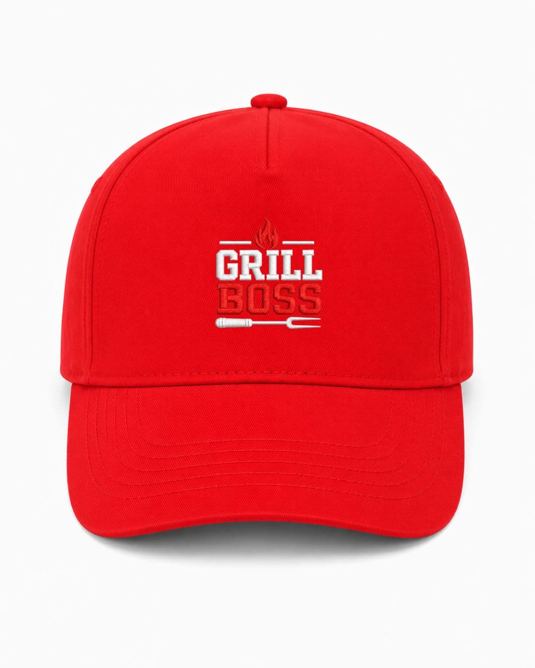 Ricamo Personalizzato - Cappellino Ricamato Unisex Da Baseball Regolabile – Design Grill Boss-Biiply