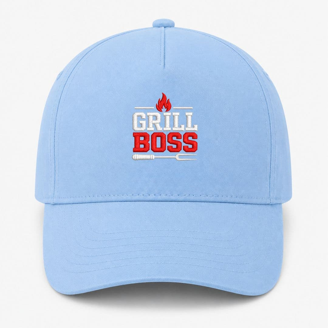 Ricamo Personalizzato - Cappellino Ricamato Unisex Da Baseball Regolabile – Design Grill Boss-Biiply