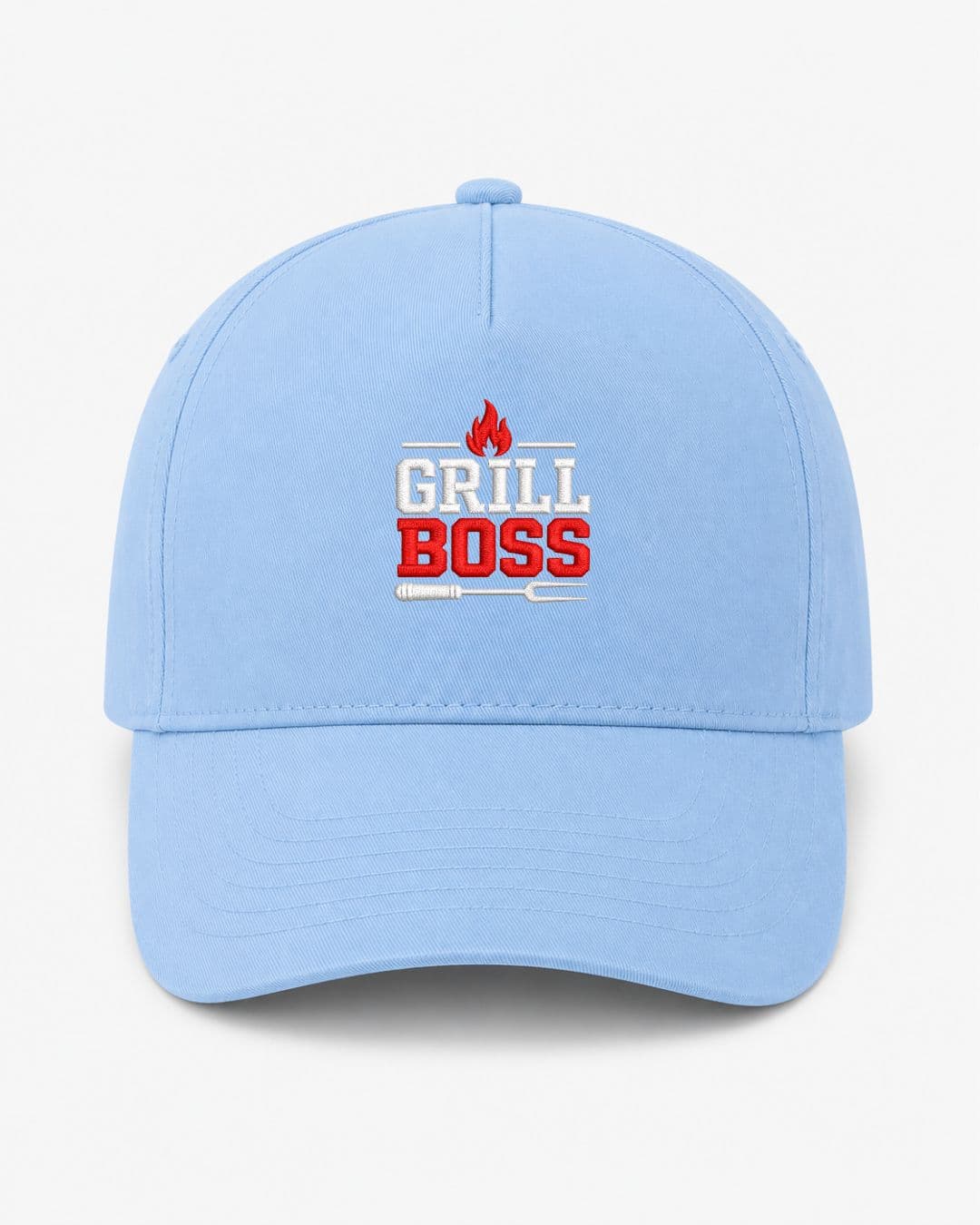 Ricamo Personalizzato - Cappellino Ricamato Unisex Da Baseball Regolabile – Design Grill Boss-Biiply